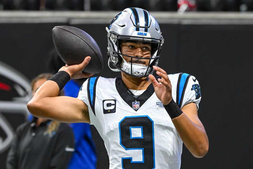 Bryce Young now has his first NFL touchdown. (John Adams/Icon Sportswire via Getty Images)